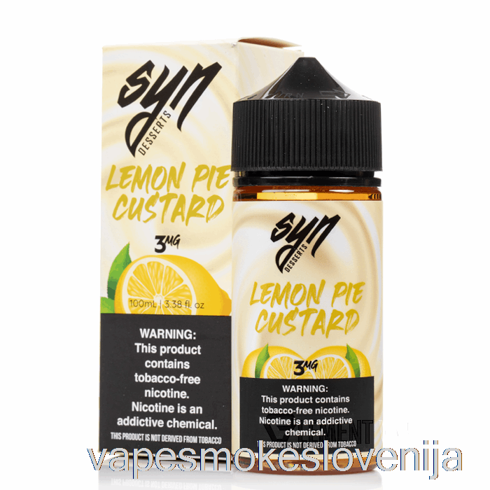 Vape Za Enkratno Uporabo Lemon Pie Custard - Sin Tekočina - 100ml 0mg